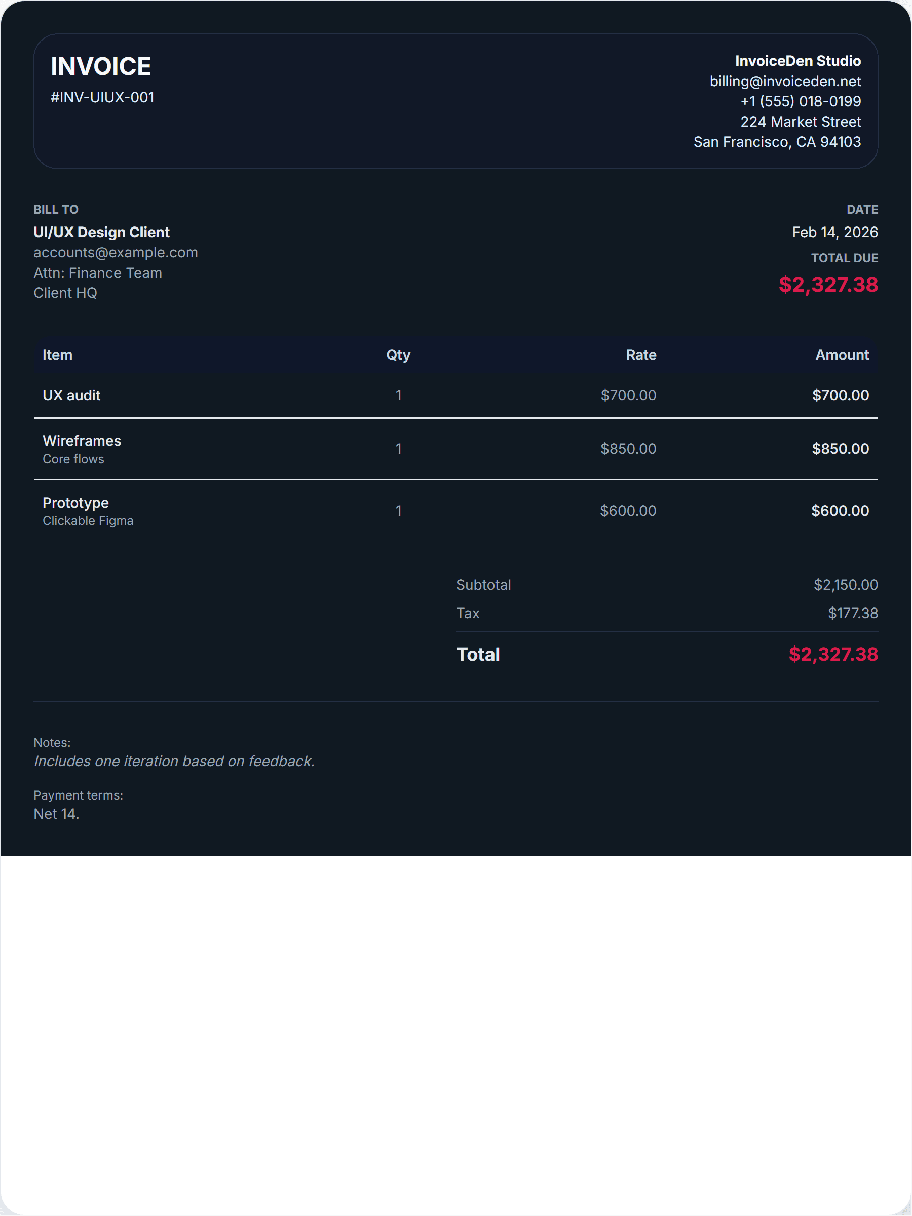 UI/UX Design modern template preview