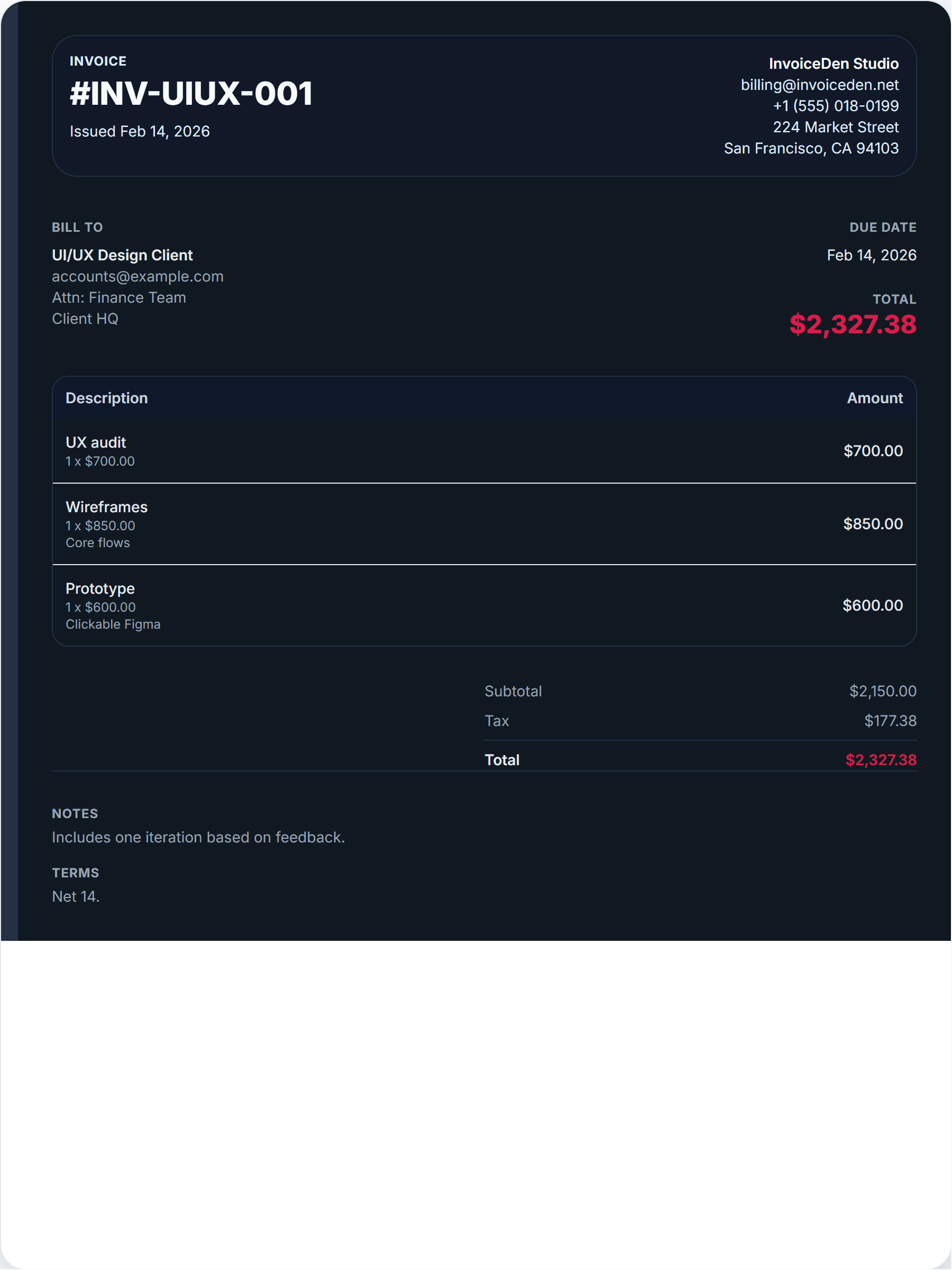 UI/UX Design professional template preview