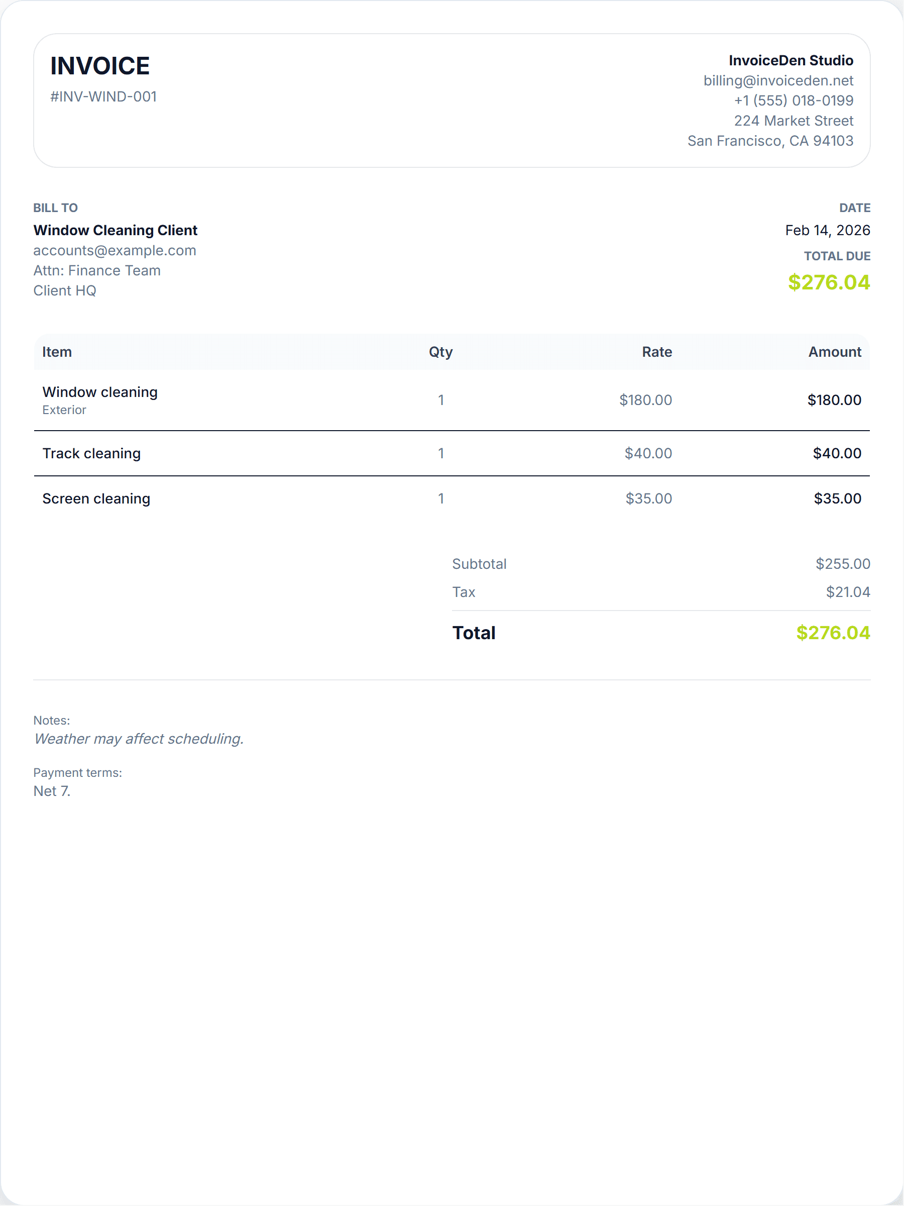 Window Cleaning modern template preview