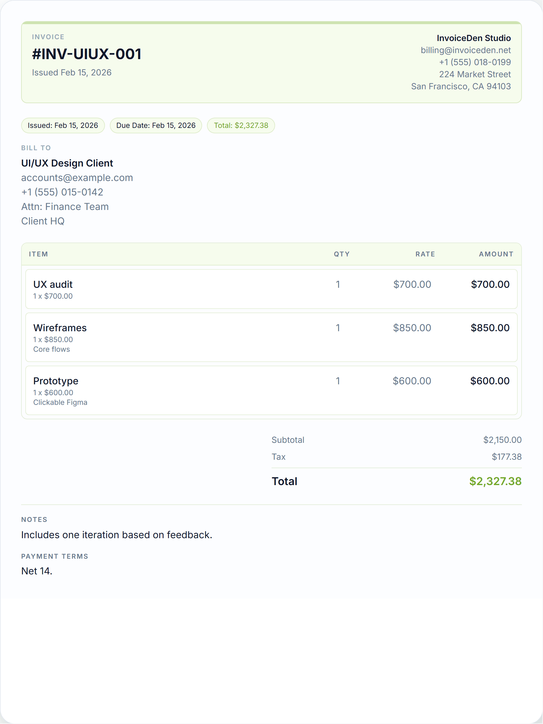 UI/UX Design modern template preview